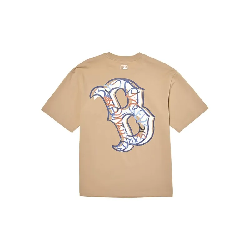 MLB Boston Red Sox T Shirt Unisex Khaki-1