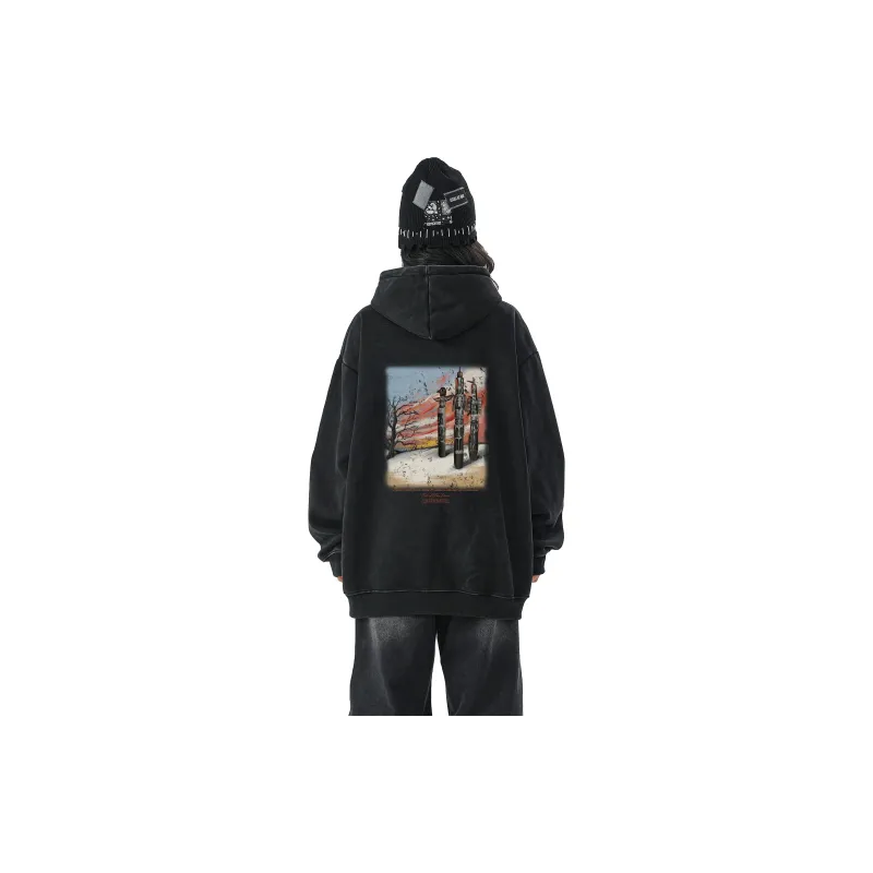 FAKE VINTAGE Sweatshirt Unisex Black-2