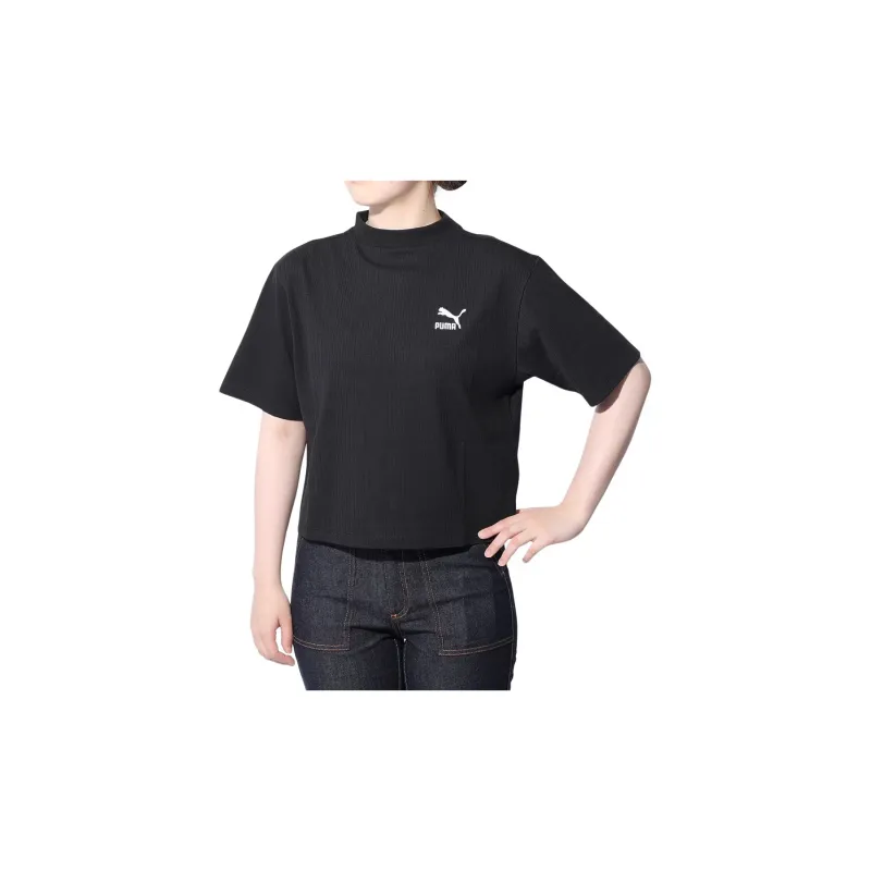 PUMA T Shirts Women's Black-2