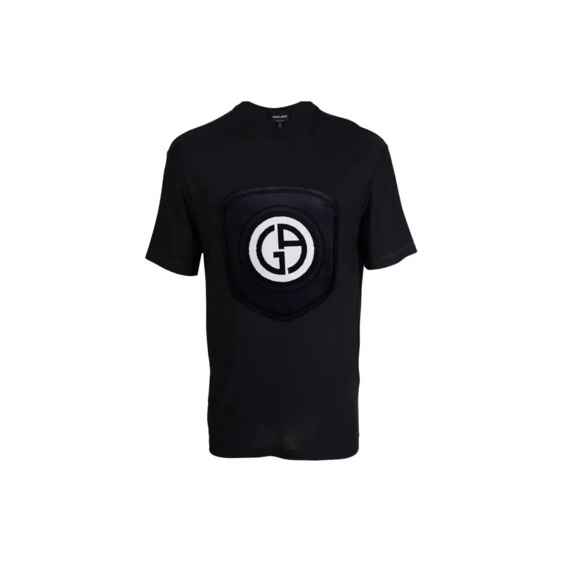 GIORGIO ARMANI T Shirts Men Black-1
