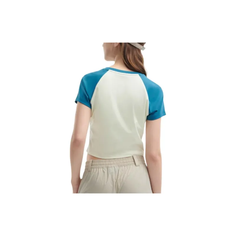 FILA Raglan Sleeve T Shirt Women's Light Ivory-4