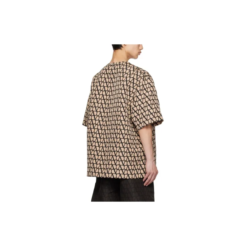 Valentino Silk Faille Crewneck T Shirt-2