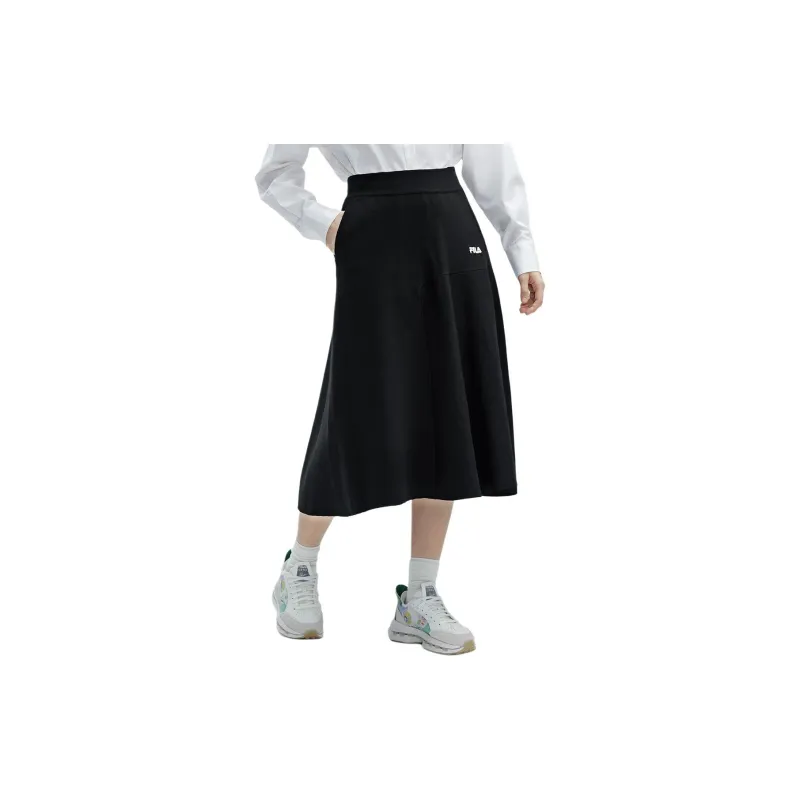 FILA Casual Long Skirts Women's Black-2