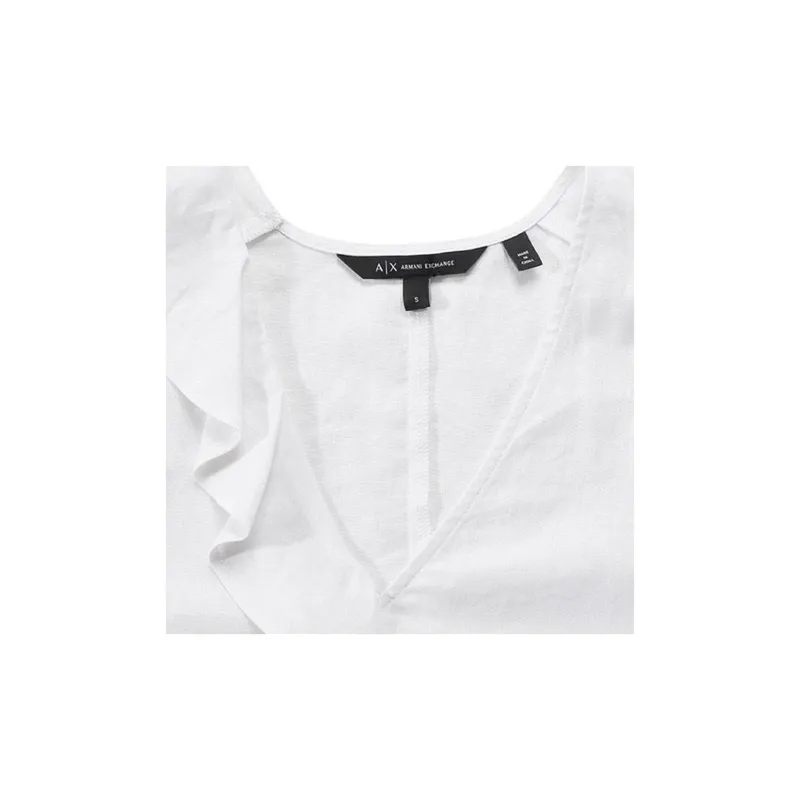 ARMANI EXCHANGEAE FW24 Tank Top Women's Linen White-3