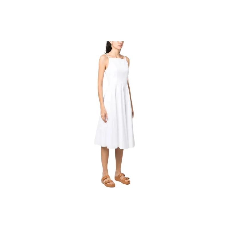 THEORY Double-spaghetti-strap Midi Dress-4
