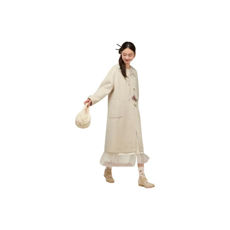 ZIHAN Coat Women's Creamy White-5
