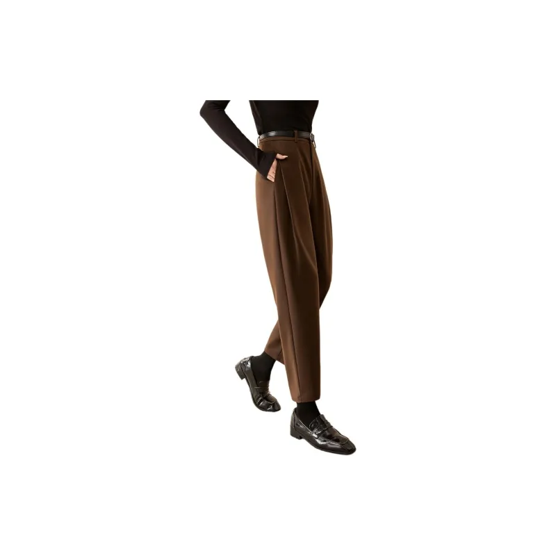 Mo Han Yi Mei Suit Trouser Women's Dark Coffee-2