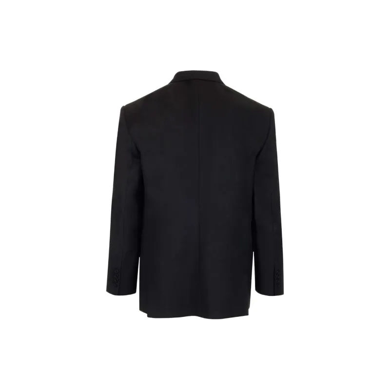 Balenciaga Shrunk Db Wool Blazer-2