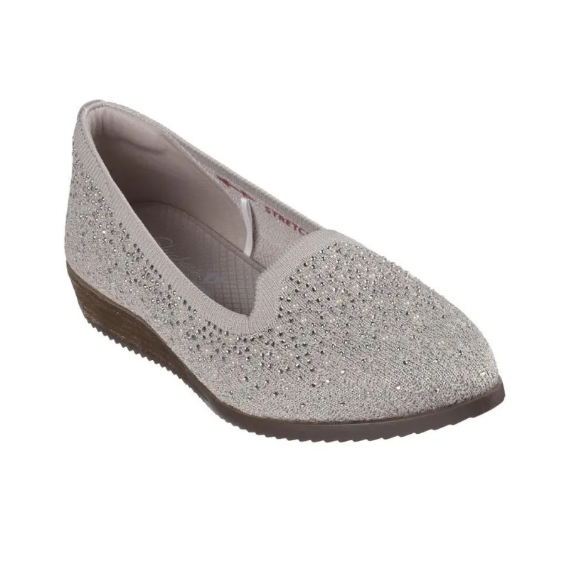 Skechers Cleo Sawdust Slip-Resistant Breathable Low-Top Casual Shoes Women's Gray-2