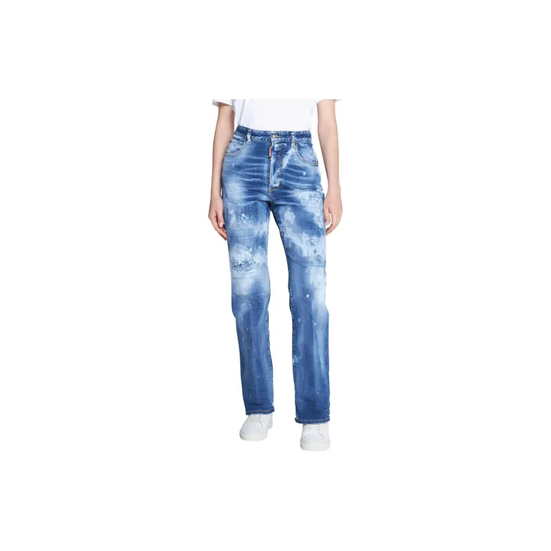 DSQUARED 2 High Waisted Distressed Jeans-2
