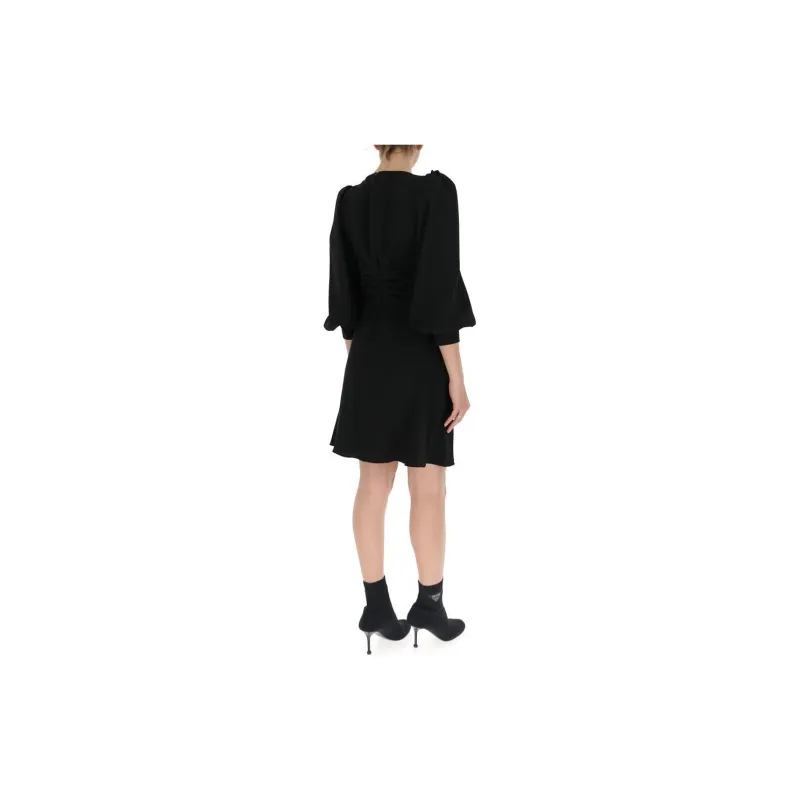 CELINE Knot Detailed V Neck MIni Dress-2