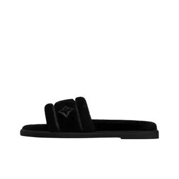 LOUIS VUITTON Bliss Slide Slippers Women's Black