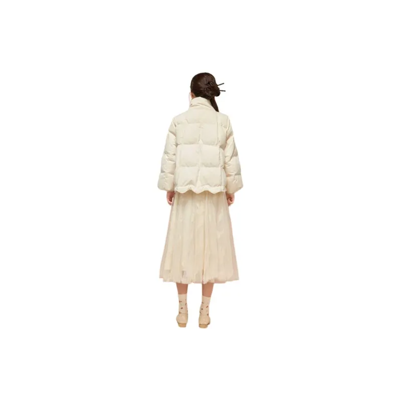 ZIHAN Down Jacket Women's Creamy White-2