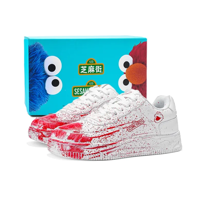 SESAME STREET Thermal Slip Resistant, Abrasion Resistant, Balance Height Increasing Low Top Skateboard Shoes Unisex-51