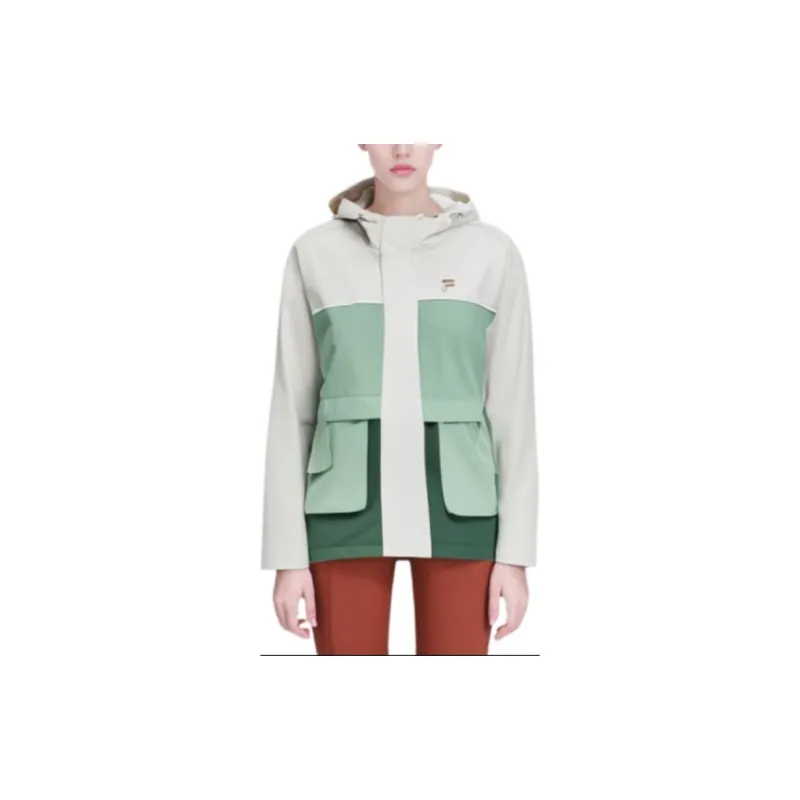 FILA Puffer Jackets Women's Wheat Cream-2