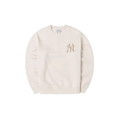 MLB New York Yankees Sweatshirts Men Deep Cream