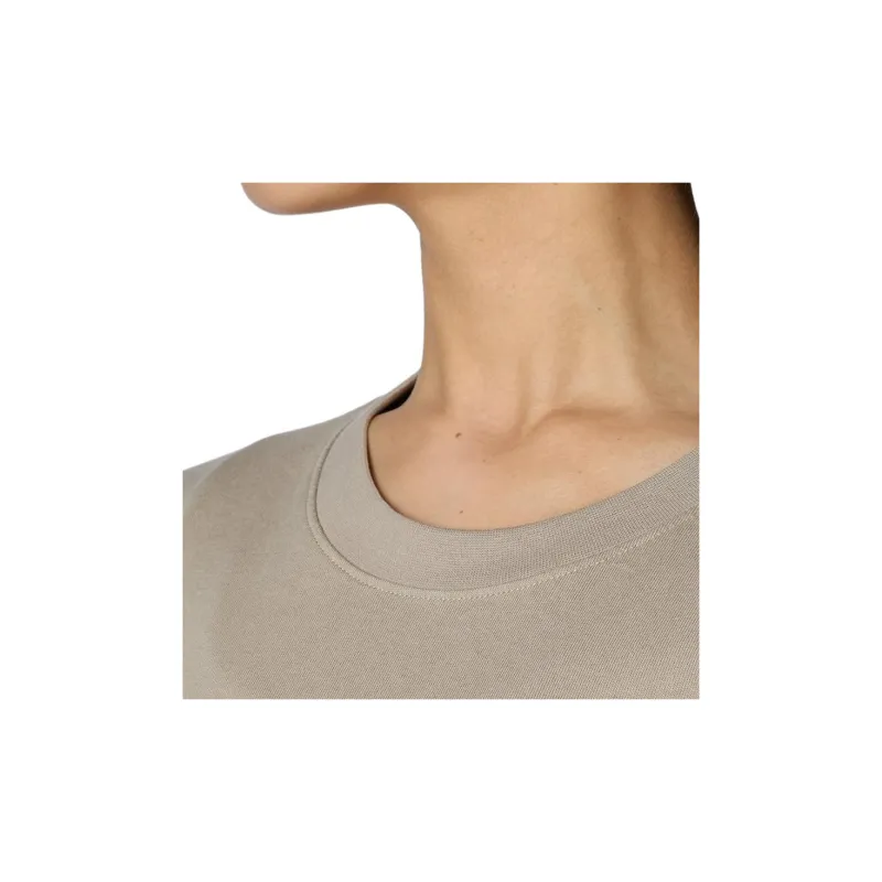 Under Armour Drop Shoulder Sleeve T Shirt Women's Khaki-4