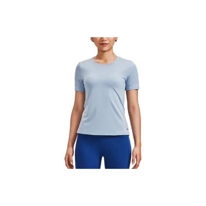 Under Armour RUSH T Shirt Women's Harbor Blue-2