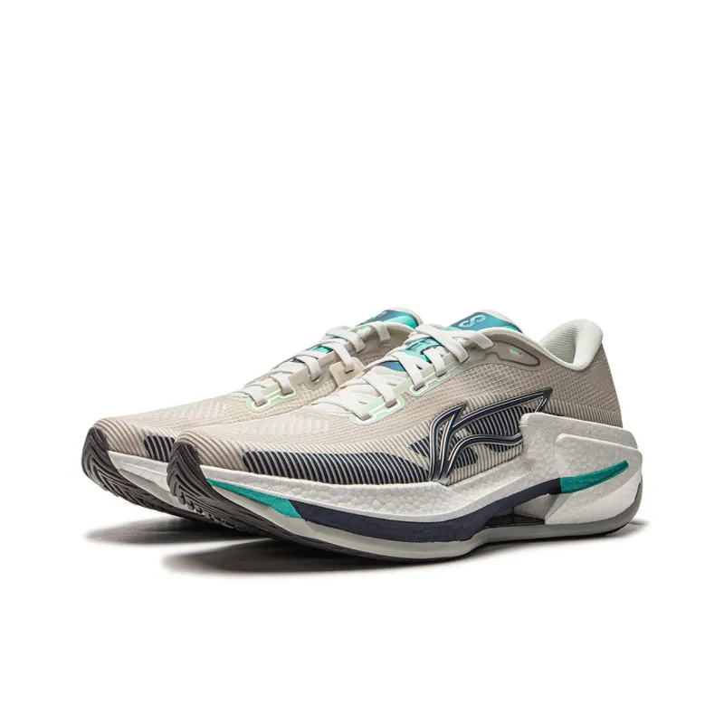 LiNing Liuliu 8 Cushioned Slip-Resistant Abrasion-Resistant Breathable Low-Top Running Shoes Men's Gray Blue-2