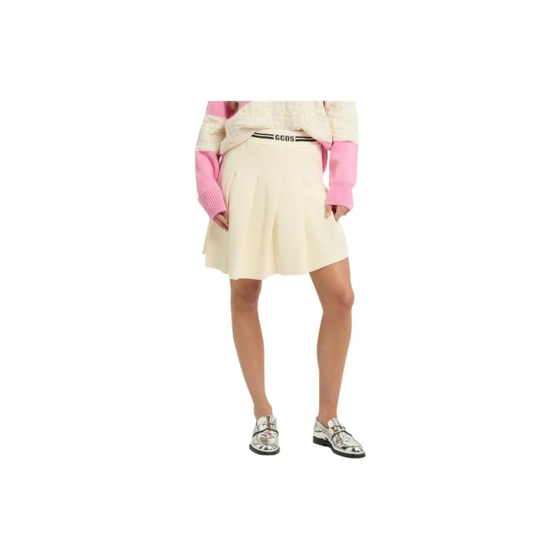GCDS Knit Pleated Skirt-2