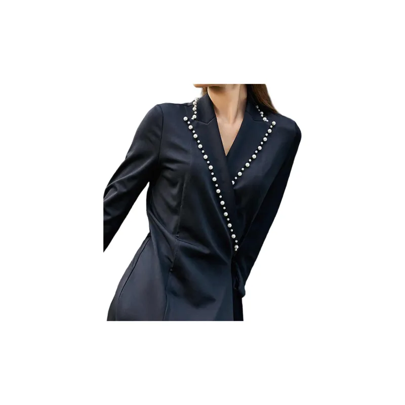 BESIONIA SS22 Long Sleeved Dresses Women's Black-2