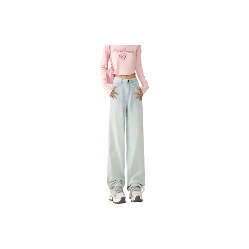 YINLEI Jeans Women's Moonlight Blue-4