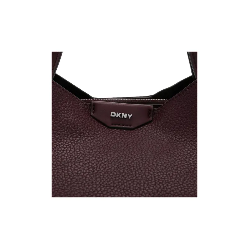 DKNY Polyurethane Totes Shopping Bag Shoulder Bag Crossbody Bag Handbag Regular Women's Bordeaux Red-4
