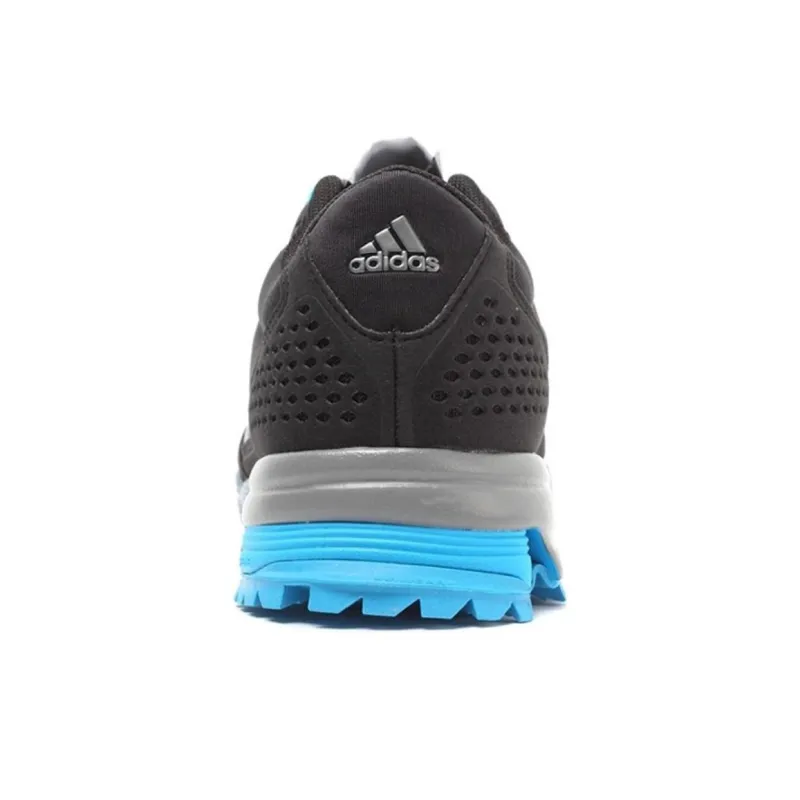 Adidas Marathon 10 Anti-Slip Wear-Resistant Low-Top Casual Running Shoes Men's Black Blue-3