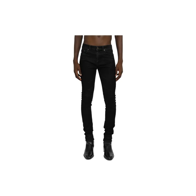 SAINT LAURENT Jeans Men Black-4