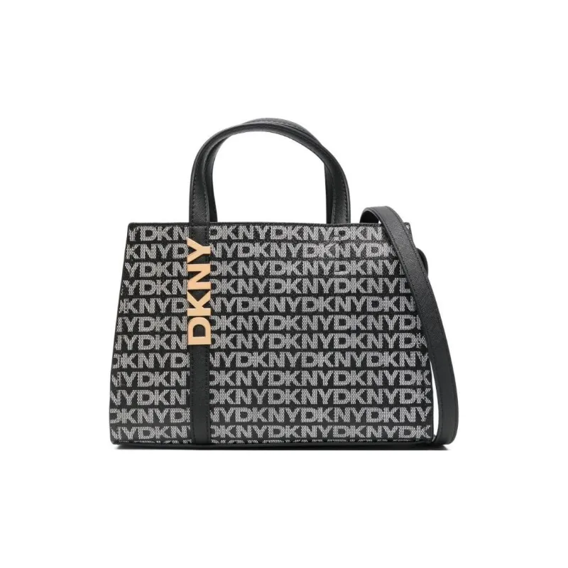 DKNY PVC Tote Bag, Shopping Bag, Shoulder Bag, Crossbody Bag, Handbag Trumpets Women's Black-0