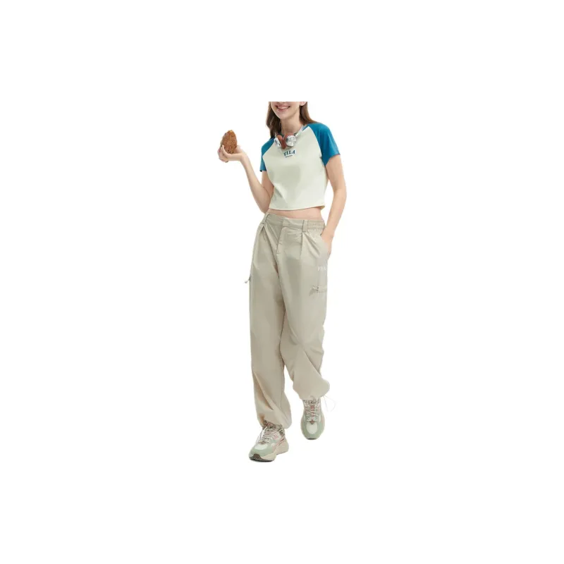 FILA Raglan Sleeve T Shirt Women's Light Ivory-2