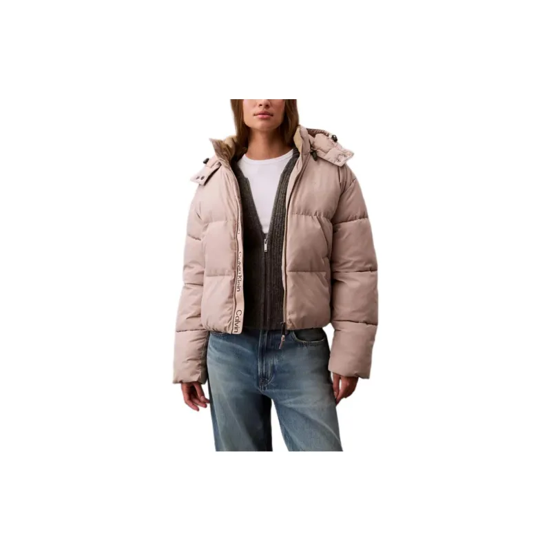 CALVIN KLEIN Puffer Jacket Women's Khaki-2