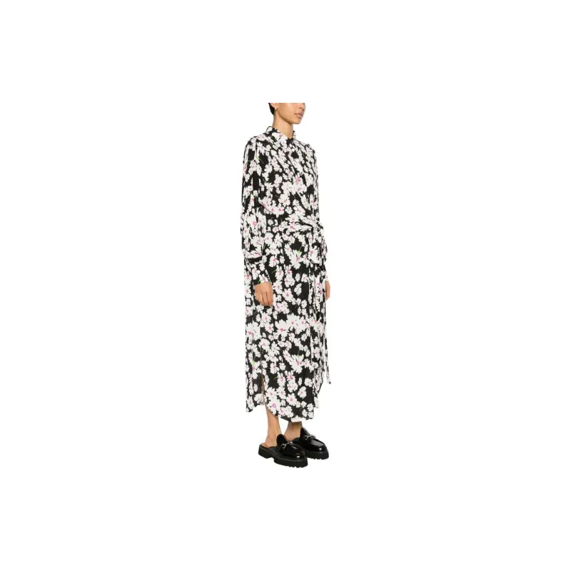 MSGM Long-Sleeved Dresses Women's Black-1