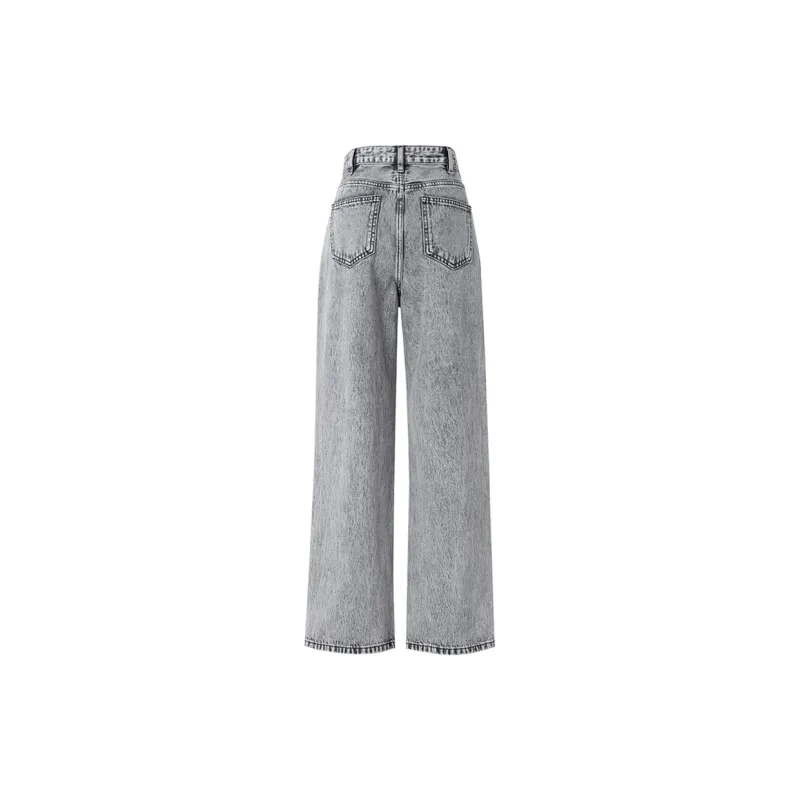 SOON FLOWER Jeans Women's Heather Gray-1