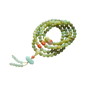 Xifeng Building Hetian Jade Bracelets Pale Greenish White Jade Unisex