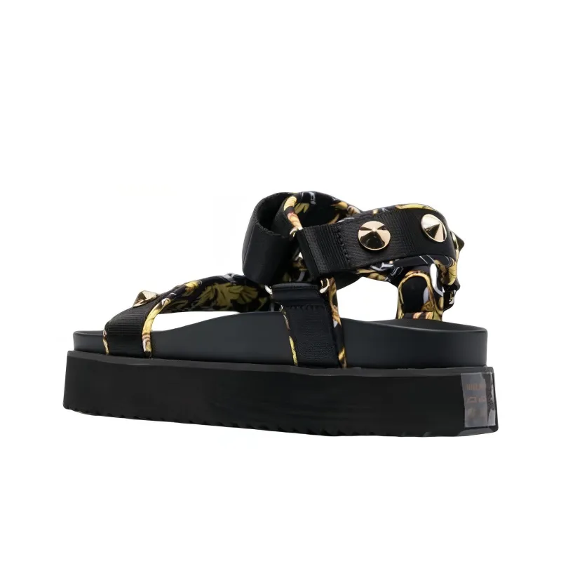 VERSACE JEANS Beach Sandals Women's Black-3