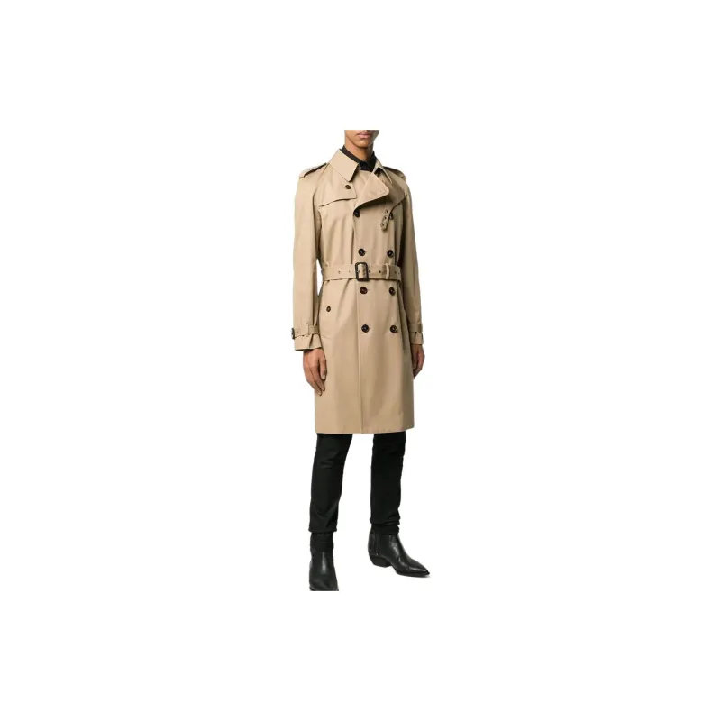 SAINT LAURENT Trench Coat Men's Sand-2