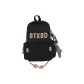 Black+Button Knot Charm