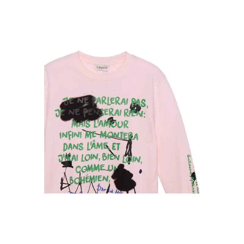 Lanvin T Shirts Unisex Pink-2