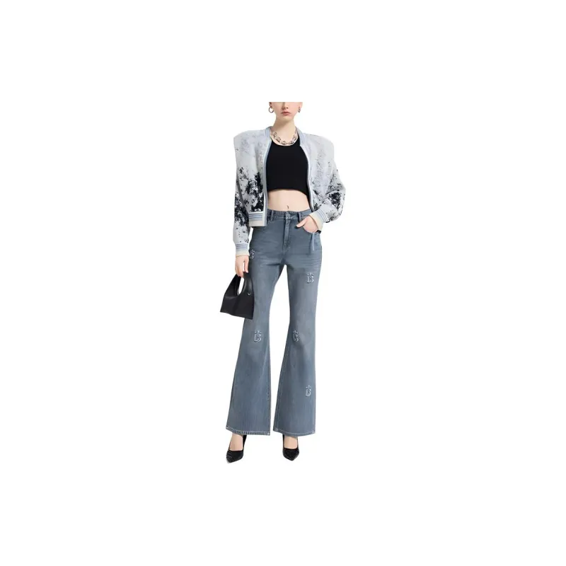 BESIONIA FW23 Sweater Women's Blue Pattern-1