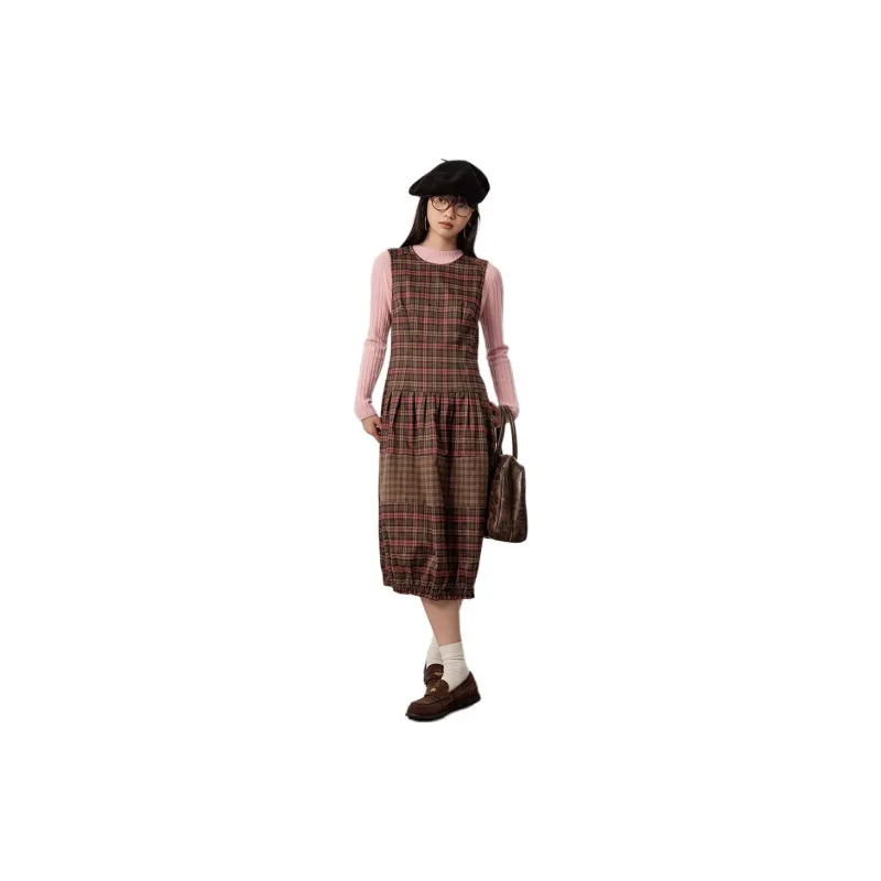 Omont Sleeveless Dresses Women's-2