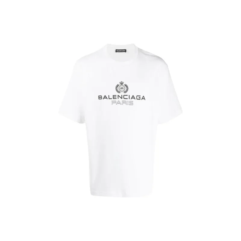 Balenciaga T Shirt Regular Fit Men's White-1