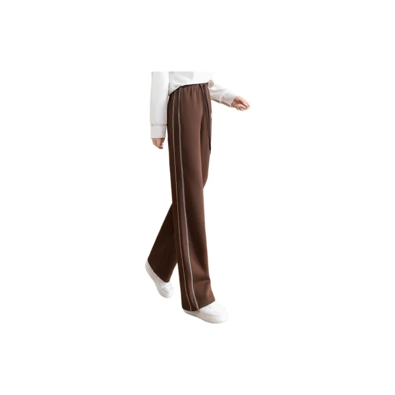 Mo Han Yi Mei Casual Pants Women's Coffee-1