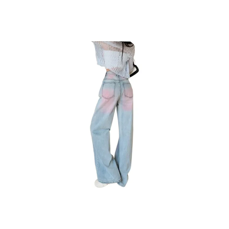 MEIQIER Jeans Women's Light Blue-1