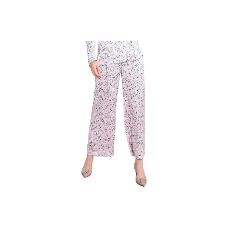 BESIONIA SS23 Casual Pants Women's Pink Floral-2