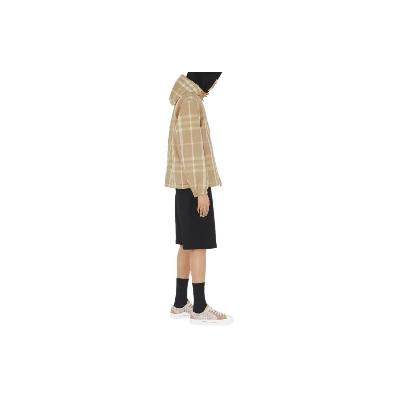 Burberry Vintage check Pattern Hooded Jacket-4