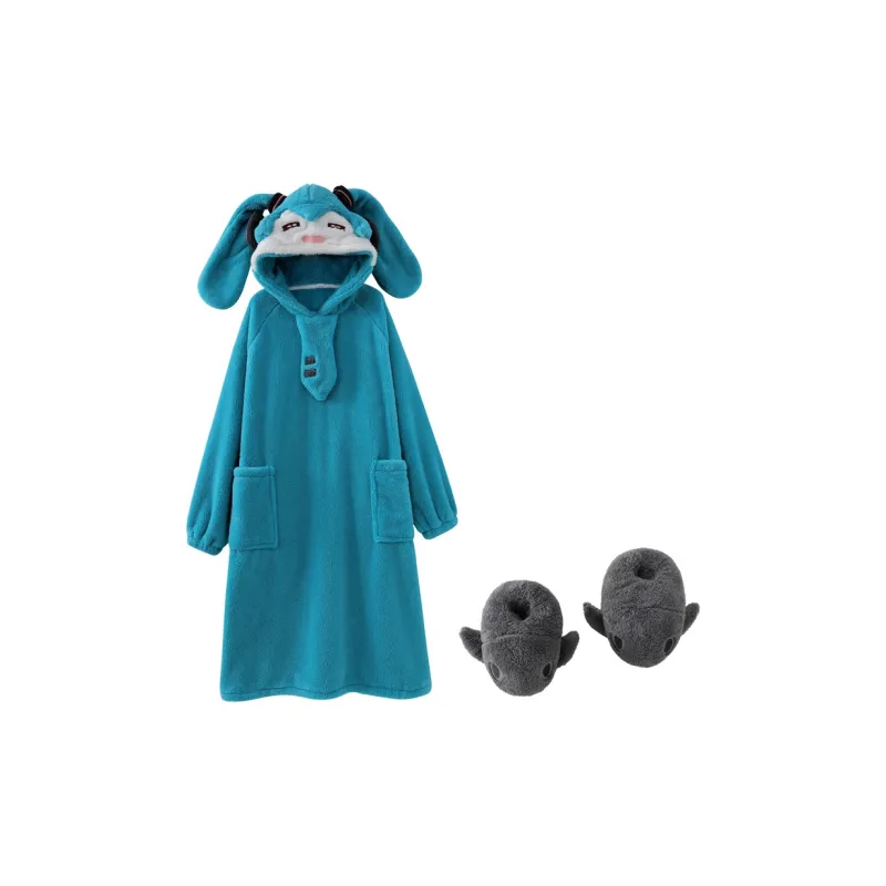 YUZHAOLIN Bath Robes Women's Blue-0