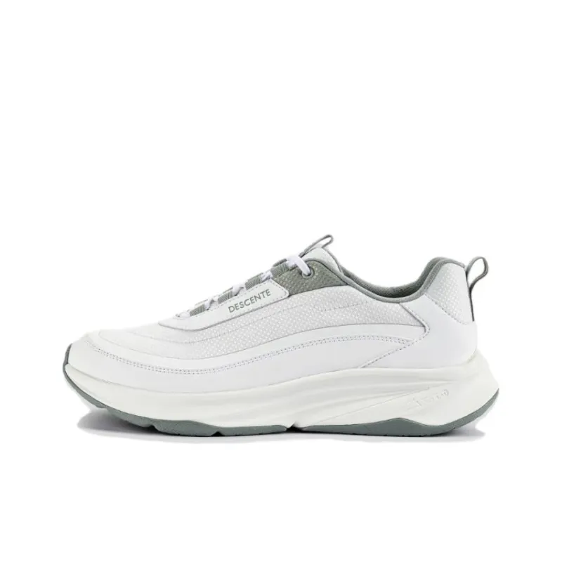 DESCENTE RUNNING Anti Slip Wear Resistant Low Top Running Shoes Women's White-0