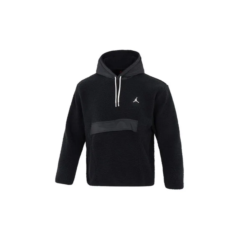 Jordan Sweatshirts Unisex Black Comes With Necklace-1