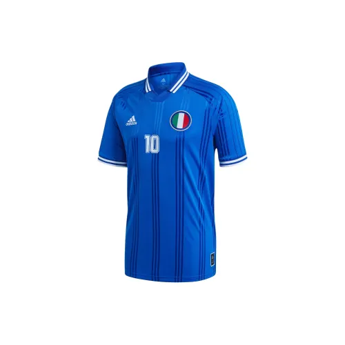 Adidas Italy Soccer Jerseys Men Blue